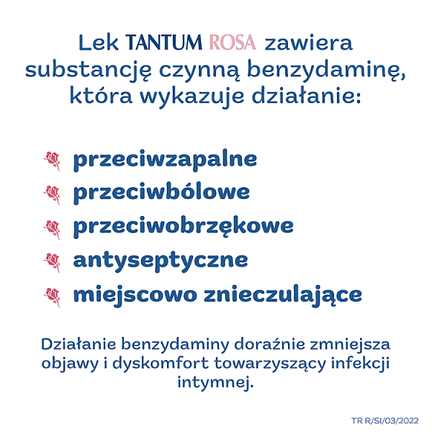 Tantum Rosa  1mg/ml, roztwór dopochwowy, 5 butelek po 140 ml - A.C.R.A.F
