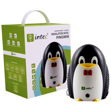 Intec, inhalator kompresowo-tłokowy pingwin, 1 sztuka - zdjęcie produktu