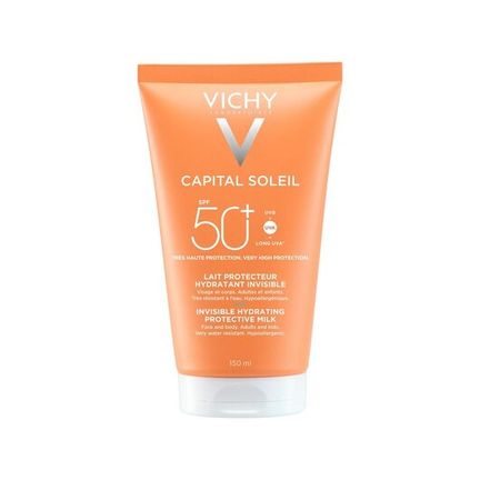 Vichy Capital Soleil, nawilżające ochronne mleczko do ciała, SPF 50+, 150 ml - zdjęcie produktu