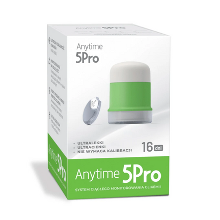 CGM Anytime 5Pro, sensor do pomiaru glikemii, 1 sztuka - zdjęcie produktu