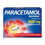 Paracetamol Biofarm 1000 mg, 10 tabletek powlekanych