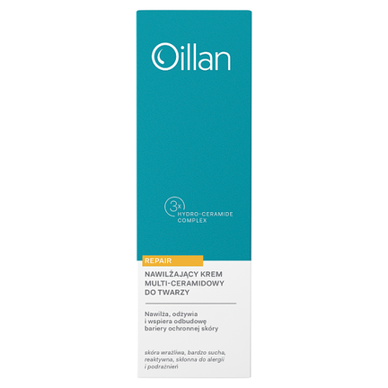 Oillan Repair, krem do twarzy nawilżający, multi-ceramidowy, 50 ml - KOSMETYK