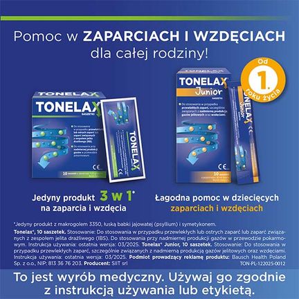 Tonelax, 10 saszetek - Wspomagające