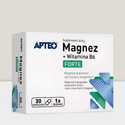 Magnez + Witamina B6 Forte, 30 kapsułek - SUPLEMENT DIETY