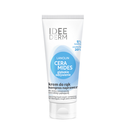 IDEEPHARM Idee Derm, Ceramidowy krem-kompres do rąk naprawczy, 75 ml — Składniki i ocena