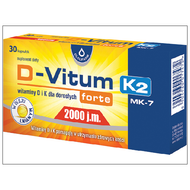 D-Vitum Forte 2000 j.m. + K2, 30 kapsułek