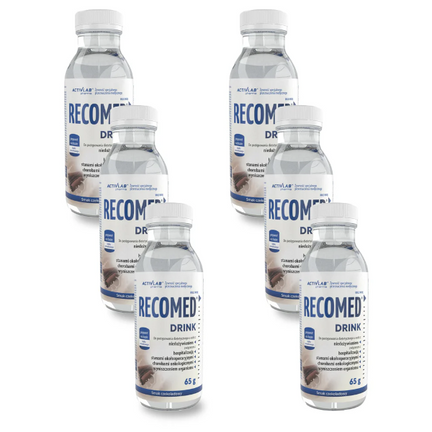 Recomed Drink, smak czekoladowy, 65 g x 6 butelek - zdjęcie produktu