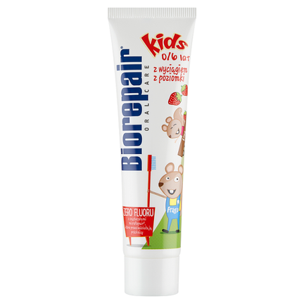 Biorepair Junior,  pasta do zębów z wyciągiem z poziomki, 50 ml - 8017331035634