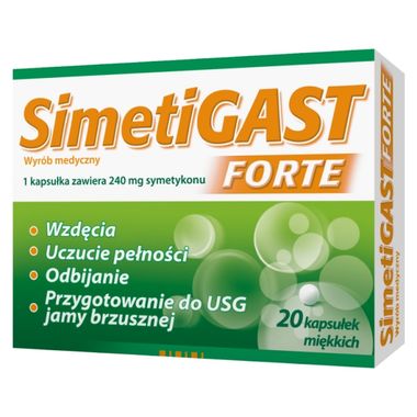 Simetigast Forte, 20 kapsuu0142ek