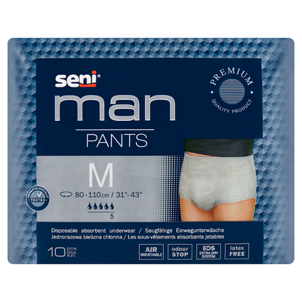 Seni Man Pants, rozmiar M, 10 sztuk - zdjęcie produktu