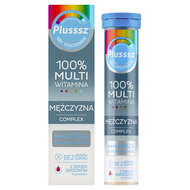 Plusssz 100% Multiwitamina + Mężczyzna Complex, 20 tabletek musujących