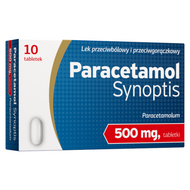 Paracetamol Synoptis, 500 mg, 10 tabletek