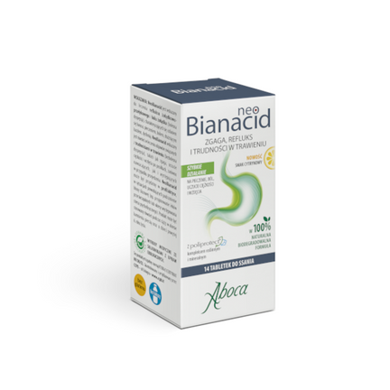 Neobianacid, smak cytrynowy, 14 tabletek do ssania - zdjęcie produktu