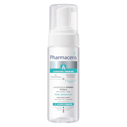Pharmaceris A Puri-Sensilium, łagodząca pianka myjąca do twarzy i oczu, 150 ml - zdjęcie produktu