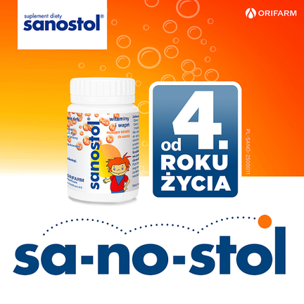 Sanostol, 30 musujących tabletek do ssania - TABLETKI