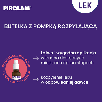 Pirolam 10 mg/ml, roztwór na skórę, 30 ml - Dorosły, Młodzież
