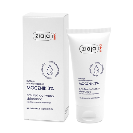 Ziaja Med, mocznik 3% emulsja do twarzy dzień/noc, 50 ml - zdjęcie produktu