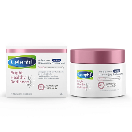 Cetaphil Bright Healthy Radience, kojący krem na noc na przebarwienia, 50 g - zdjęcie produktu
