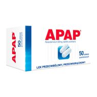 Apap 500 mg, 50 tabletek powlekanych