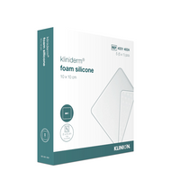 Kliniderm Foam Silicone, opatrunek, 10 x 10 cm, 1 sztuka