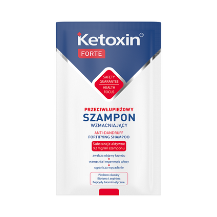 OCEANIC Ketoxin Forte, przeciwłupieżowy szampon wzmacniający, saszetka 6ml