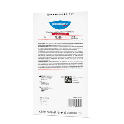 PasoCare Med, plaster opatrunkowy jałowy, 10 cm x 25 cm, 25 sztuk - zdjęcie produktu