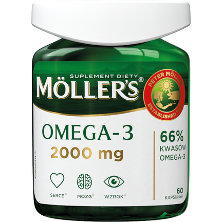 Moller's Omega-3 2000 mg, 60 kapsułek - zdjęcie produktu