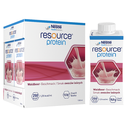 Resource Protein, smak owoców leśnych, 4 x 200 ml - zdjęcie produktu