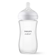 Philips Avent Responsywna butelka Natural Szklana butelka dla niemowląt SCY933/01, 240 ml
