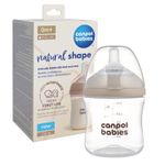 Canpol babies, butelka Natural Shape, smoczek dwustrefowy 35/400, 150 ml 
