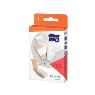 TZMO, plaster Classic, 6 cm x 1 m do ciu0119cia