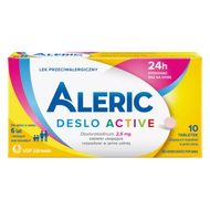 Aleric Deslo Active 2,5 mg, 10 tabletek ulegających rozpadowi w jamie ustnej