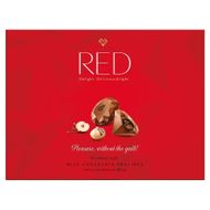 Praliny RED z mlecznej czekolady bez cukru z orzechami, 132 g