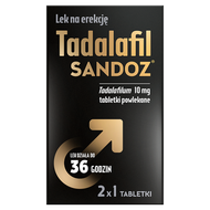 Tadalafil Sandoz 10 mg, 2 tabletki powlekane