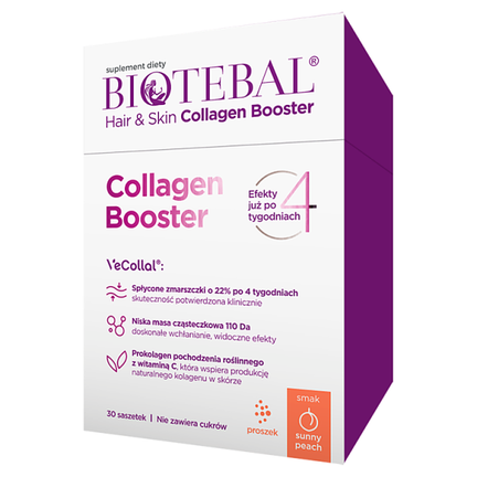 Biotebal Hair & Skin Collagen Booster, suplement diety, 30 saszetek - zdjęcie produktu