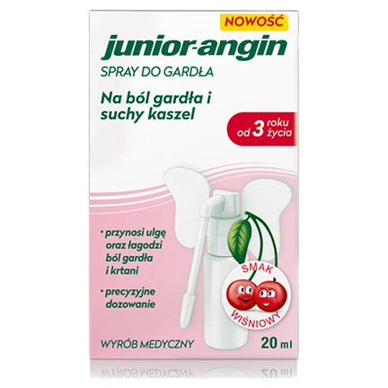 Junior-angin spray do gardła, 20 ml - SUPLEMENT DIETY