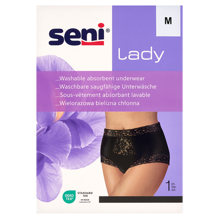 Seni Lady, wielorazowa bielizna chłonna dla kobiet, Rozmiar M, 1 sztuka - zdjęcie produktu