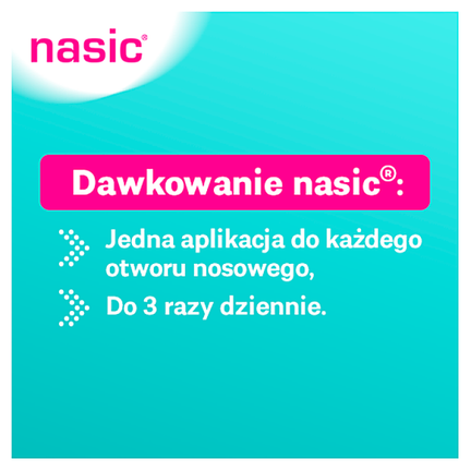 Nasic (0,1 mg + 5,0 mg)/dawkę, aerozol do nosa, roztwór, 10 ml - Dorosły, Młodzież, Senior