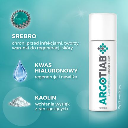 Argotiab z nanocząsteczkami aktywnego srebra, spray 125 ml - SPRAY
