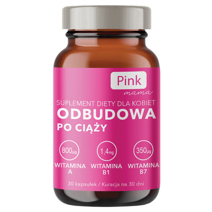 Pink Mama Odbudowa po ciąży, 30 kapsułek - zdjęcie produktu