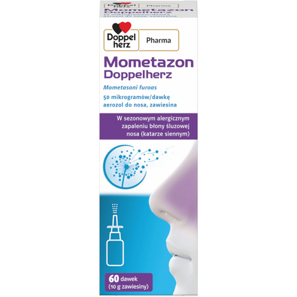 Mometazon Doppelherz 50 mcg/dawka, 60 dawek - zdjęcie produktu