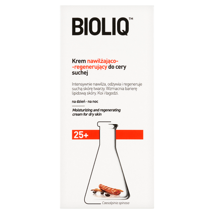 AFLOFARM Bioliq 25+, krem nawilżająco-regenerujący do cery suchej, 50 ml