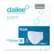 Majtki chłonne Dailee Pant Premium Plus, r. S, 15 sztuk