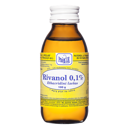 Rivanol 0,1% (1 mg/g), płyn na skórę, 100 g - zdjęcie produktu