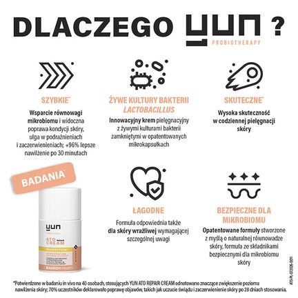 Yun Ato Repair Cream, krem probiotyczny, 50 ml  - 5397313003107