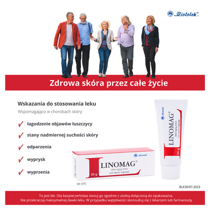 Linomag, krem 20%, 30 g - PRODUKT LECZNICZY NIEREFUNDOWANY OTC