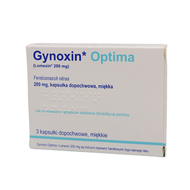 Gynoxin Optima 200 mg, 3 kapsułki dopochwowe miękkie (import równoległy Delfarma)