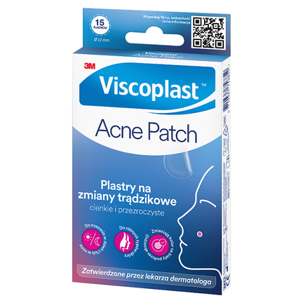 Vicoplast Acne Patch, plastry na trądzik, 15 sztuk - WYRÓB MEDYCZNY