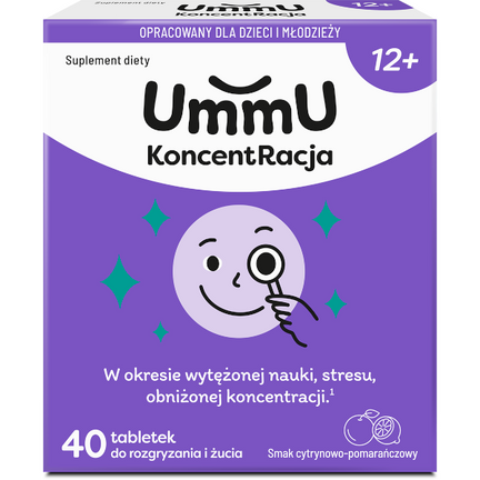 UmmU koncentracja, 12+40 tabletek do rozgryzania i żucia - zdjęcie produktu