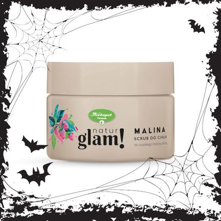 Natur Glam, cukrowy scrub do ciała, Malina, 300 ml - zdjęcie produktu